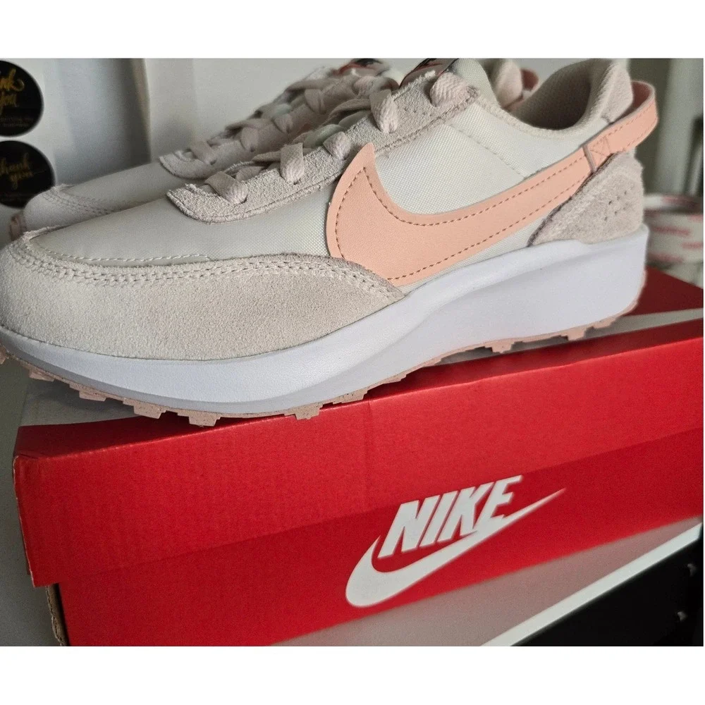 Nike Waffle Debut Womens Light Soft Pink Arctic Orange DH9523-602 Size 7 NEW